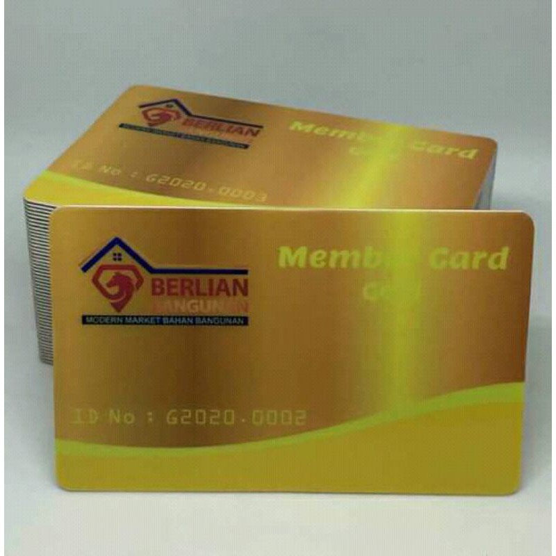 

id card bahan gold tebal