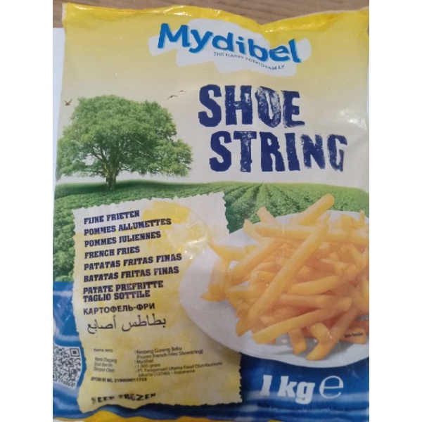 

Kentang Mydibel Shoestring 1kg / Kentang frozen
