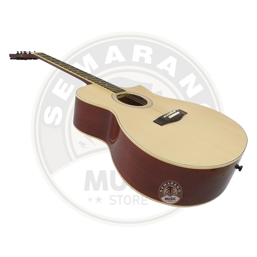 Gitar Akustik Cort Lancip Custom Paket Super Komplit