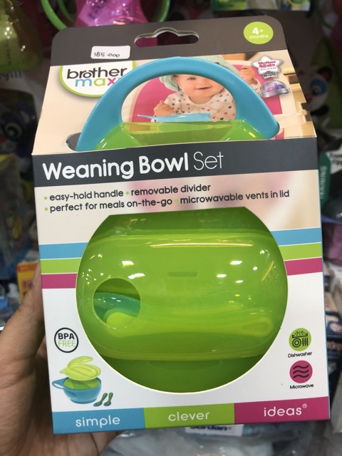 Brother max weaning bowl set - mangkuk mpasi bayi