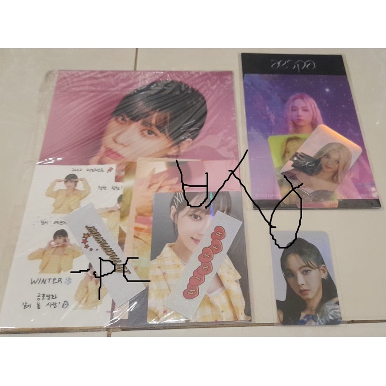 official winter set sg 2022 karina holo next levet winter holo lenti bm sealed