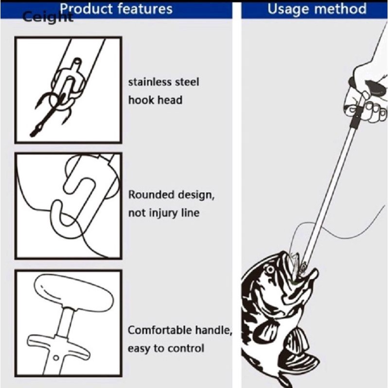 Hook remover/pelepas kail