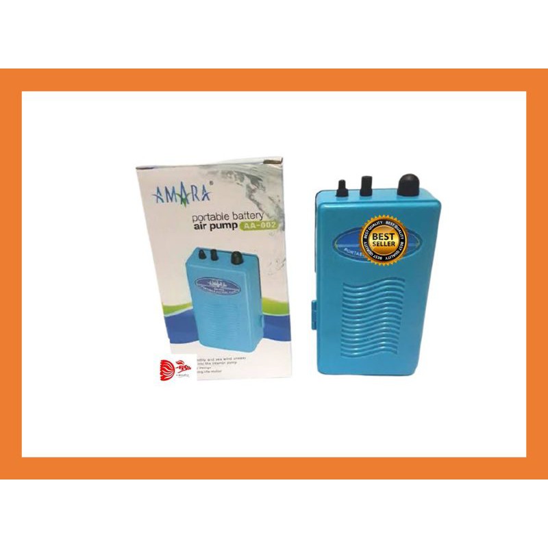 Vina Aquatic _ Amara AA 002 Aerator Baterai Amara 002 Portabel Battery Mesin Pompa Udara