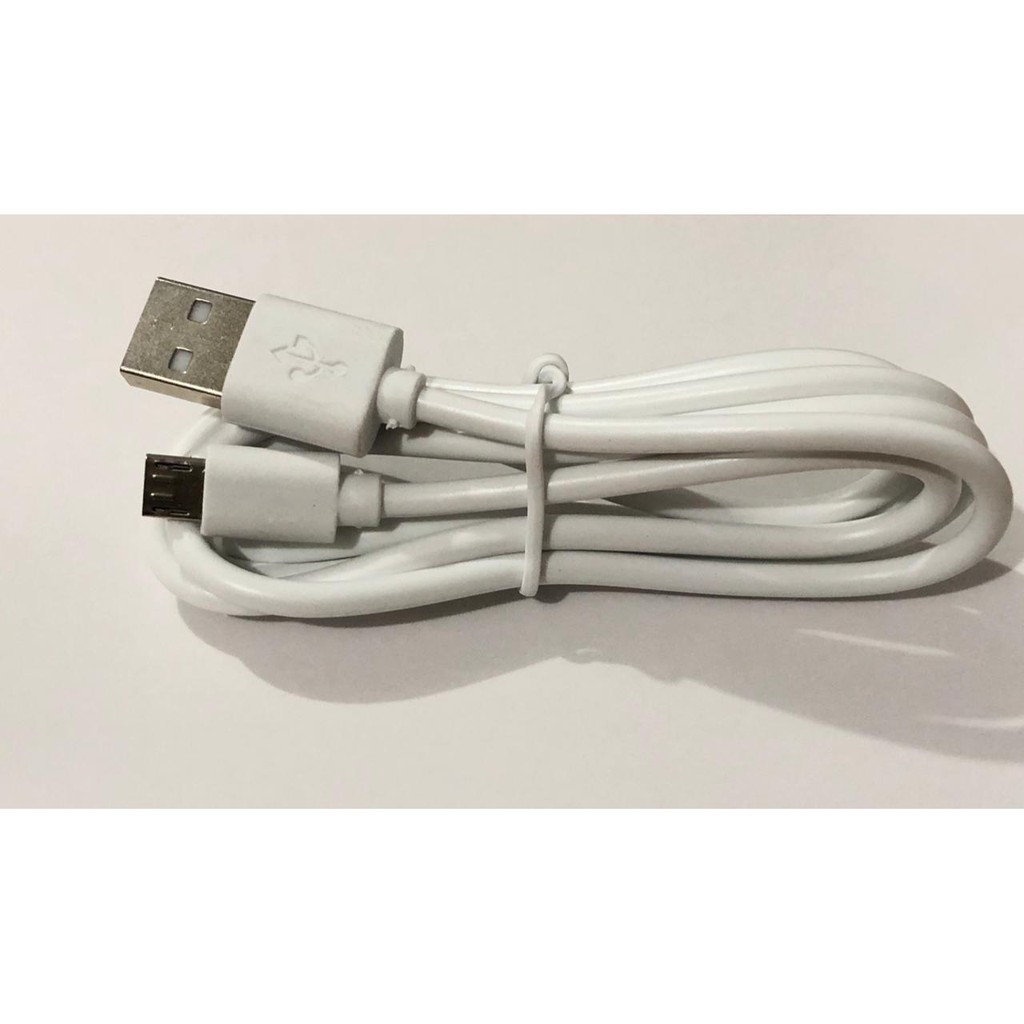 Kabel Data 3 Ampere Usb Charger Authentic Polos Putih Micro - Type C Support Fast Chargring