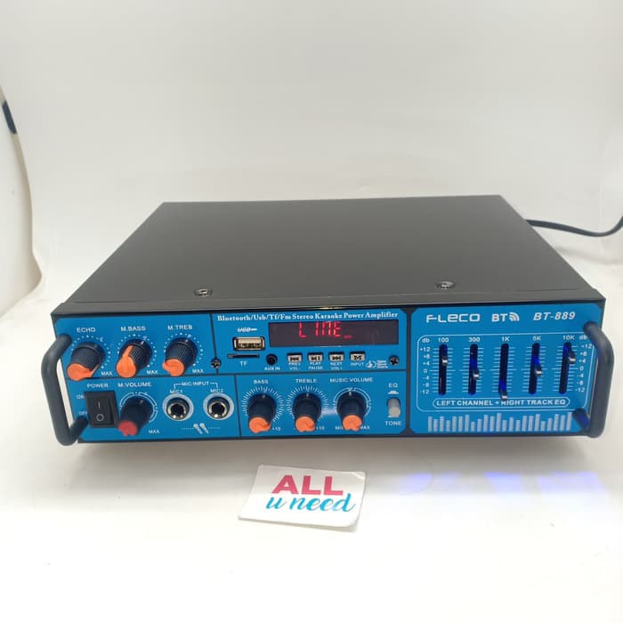 Power Amplifier Fleco BT-889 - Amplifier Bluetooth Karaoke - HIFI USB