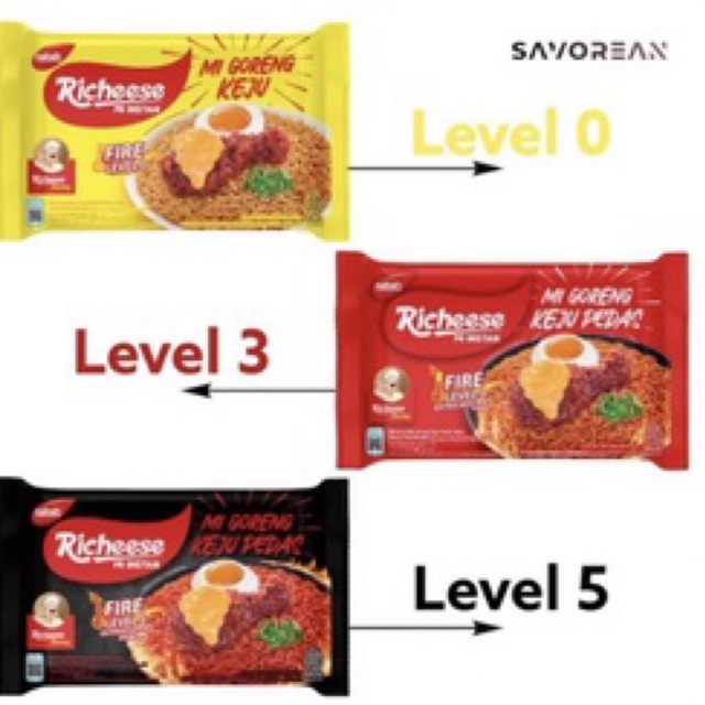 INDOMIE MIE RICHEESE LEVEL 3 (50dus)