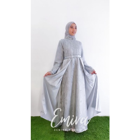 EMIRA GAUN pesta mewah full tulle bordir / baju kondangan / prewedding / bisa couple / wisuda / lamaran / remaja / payet