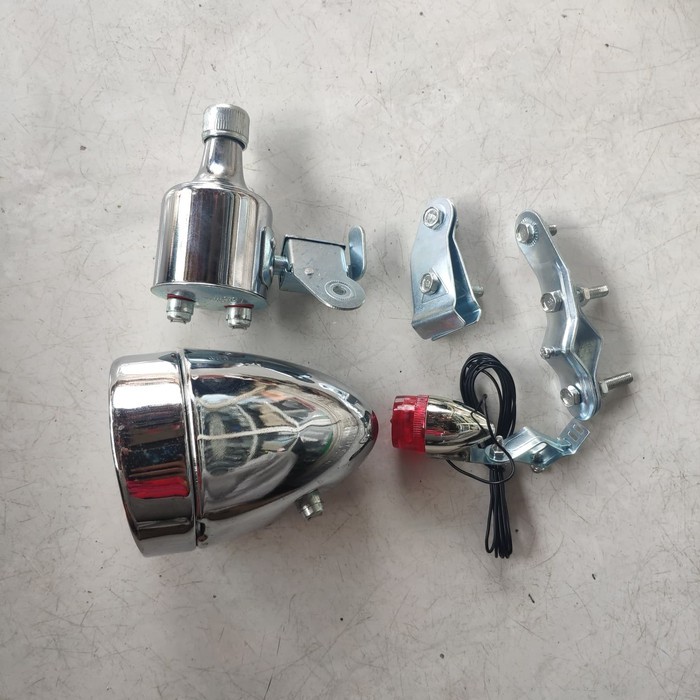 Promo Terbaru LAMPU DEPAN BELAKANG SEPEDA ONTHEL