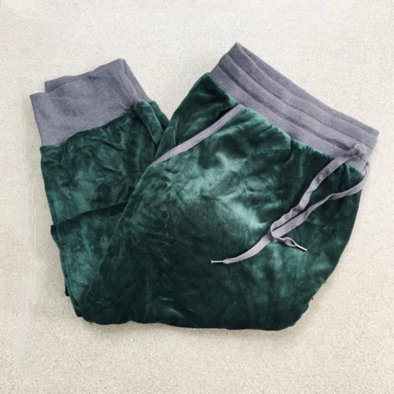 St.John bay big size velour jogger pants