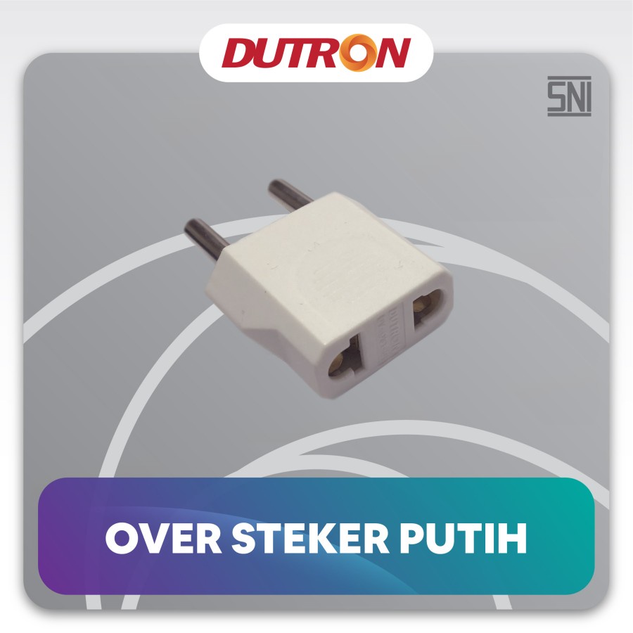 Over Steker Adaptor Sambungan Colokan listrik Gepeng DUTRON DV OST 01