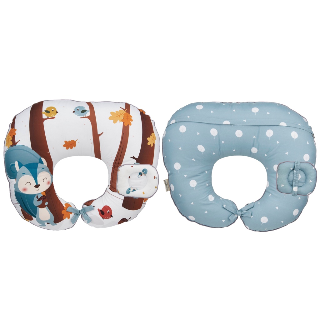 Vee &amp; Mee Bantal Menyusui Rhino Series, Squirrel Series,  Astronaut Bear Series, Raccoon and Friends Series