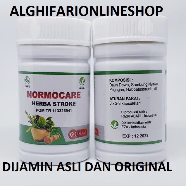 Kapsul Normocare EZA ORIGINAL Herba stroke 60 kapsul HERBAL STROKE