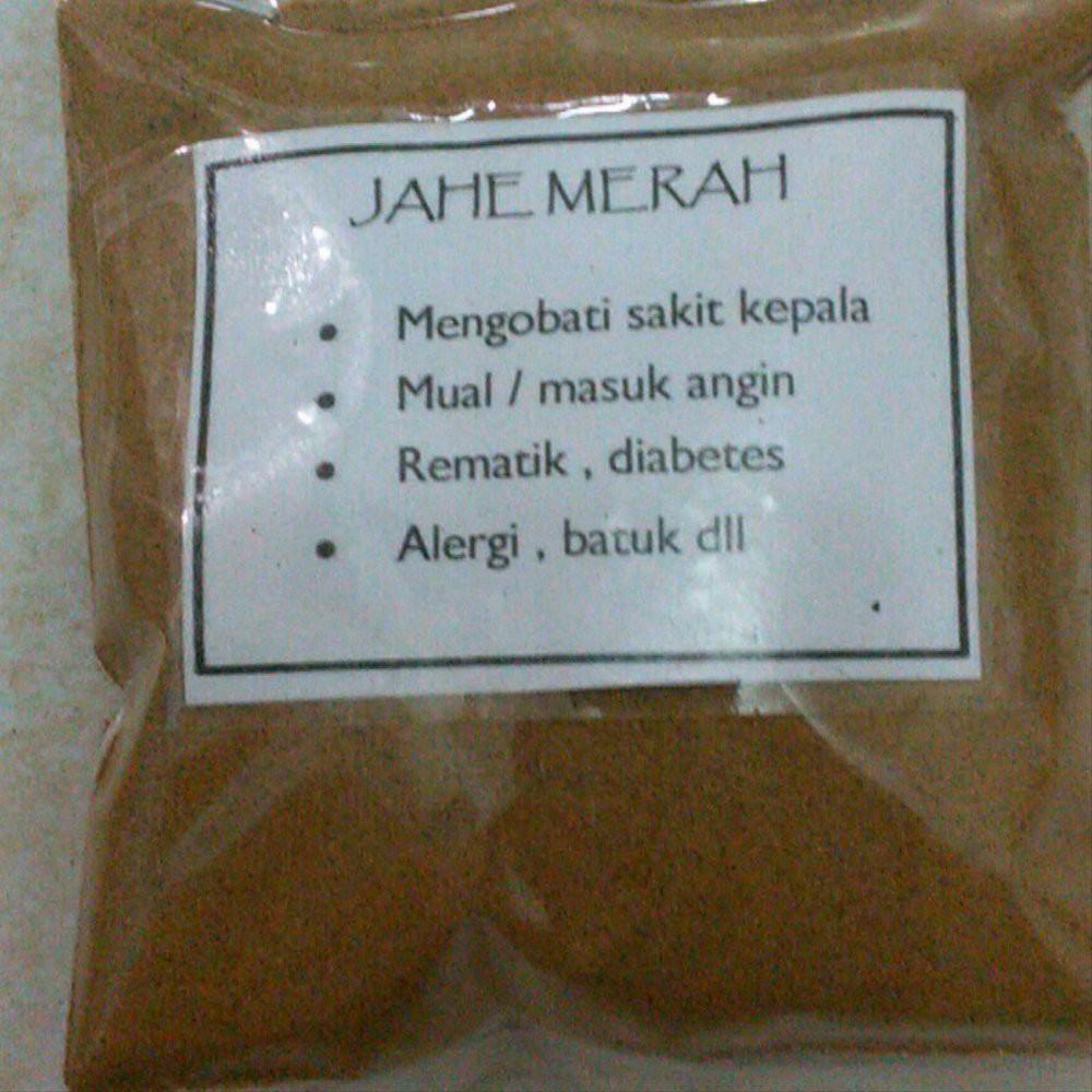 

jahe merah bubuk/serbuk 500gr Termurah