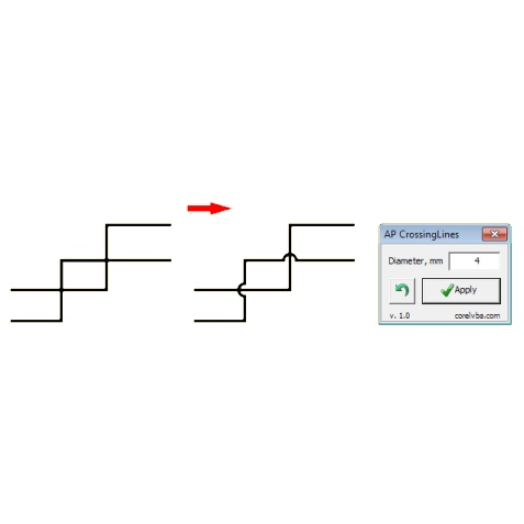 Plugin CorelDraw - Ap Crossinglines