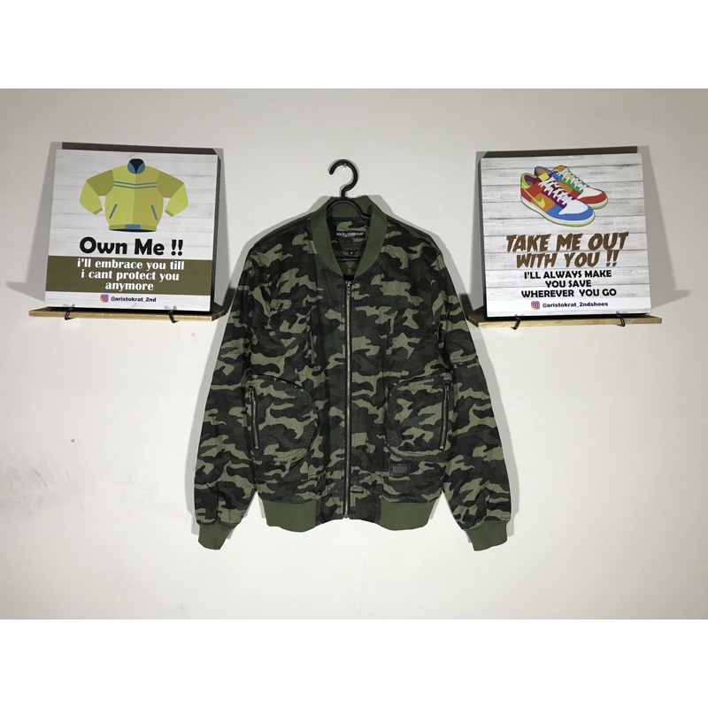 dolce & gabbana d&g dng dolce gabbana jaket army doreng