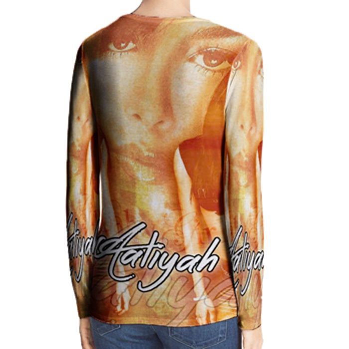 Kaos Pria Aaliyah Baby Girl Tshirt Bahan Polyester Jersey Casual Style Fashionable Unisex Tees