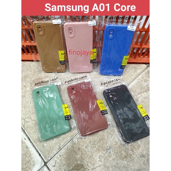 Softcase Samsung A01 Core Silikon Casing Selicon Case Macaron Pro Camera