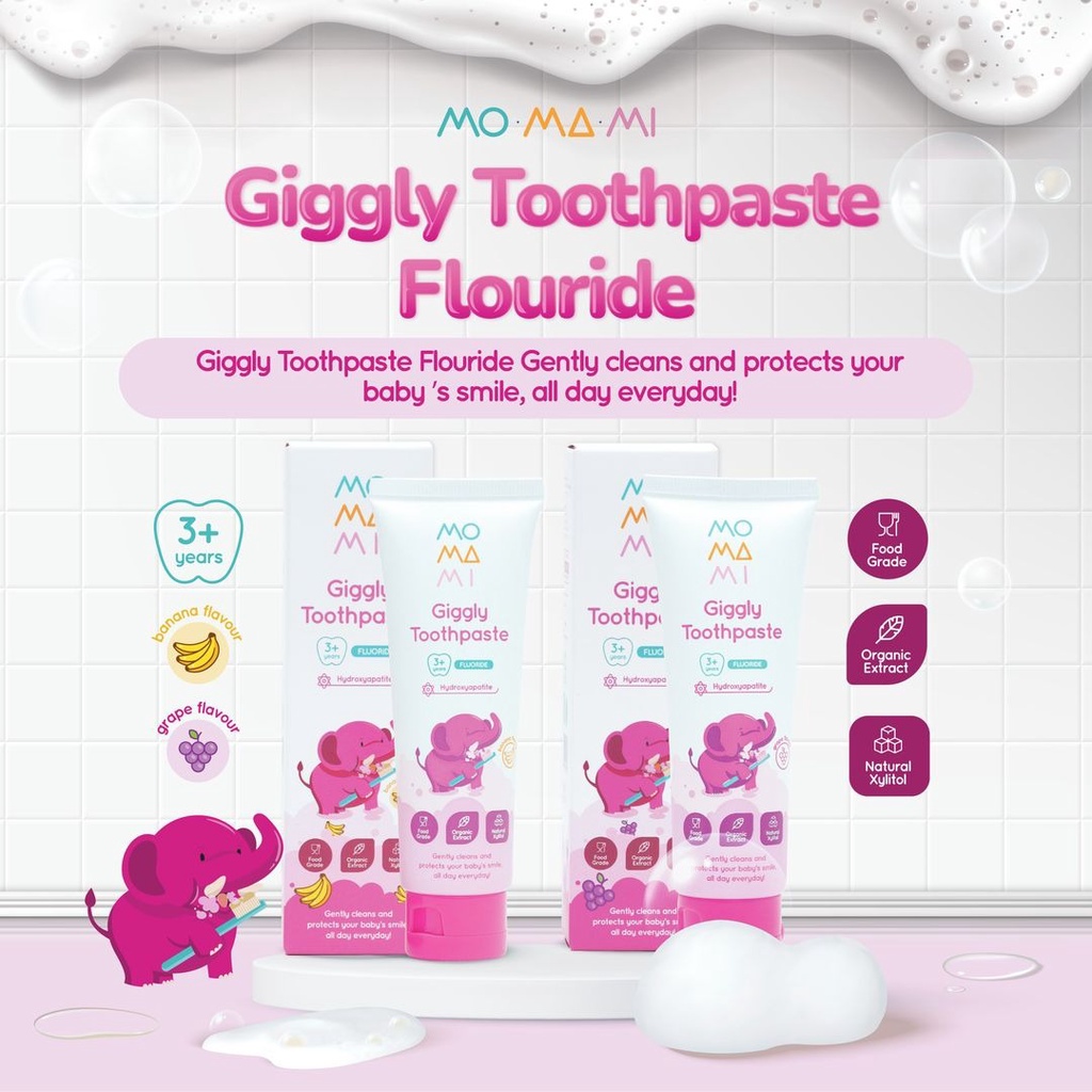 MOMAMI Giggly Toothpaste Fluoride 50g