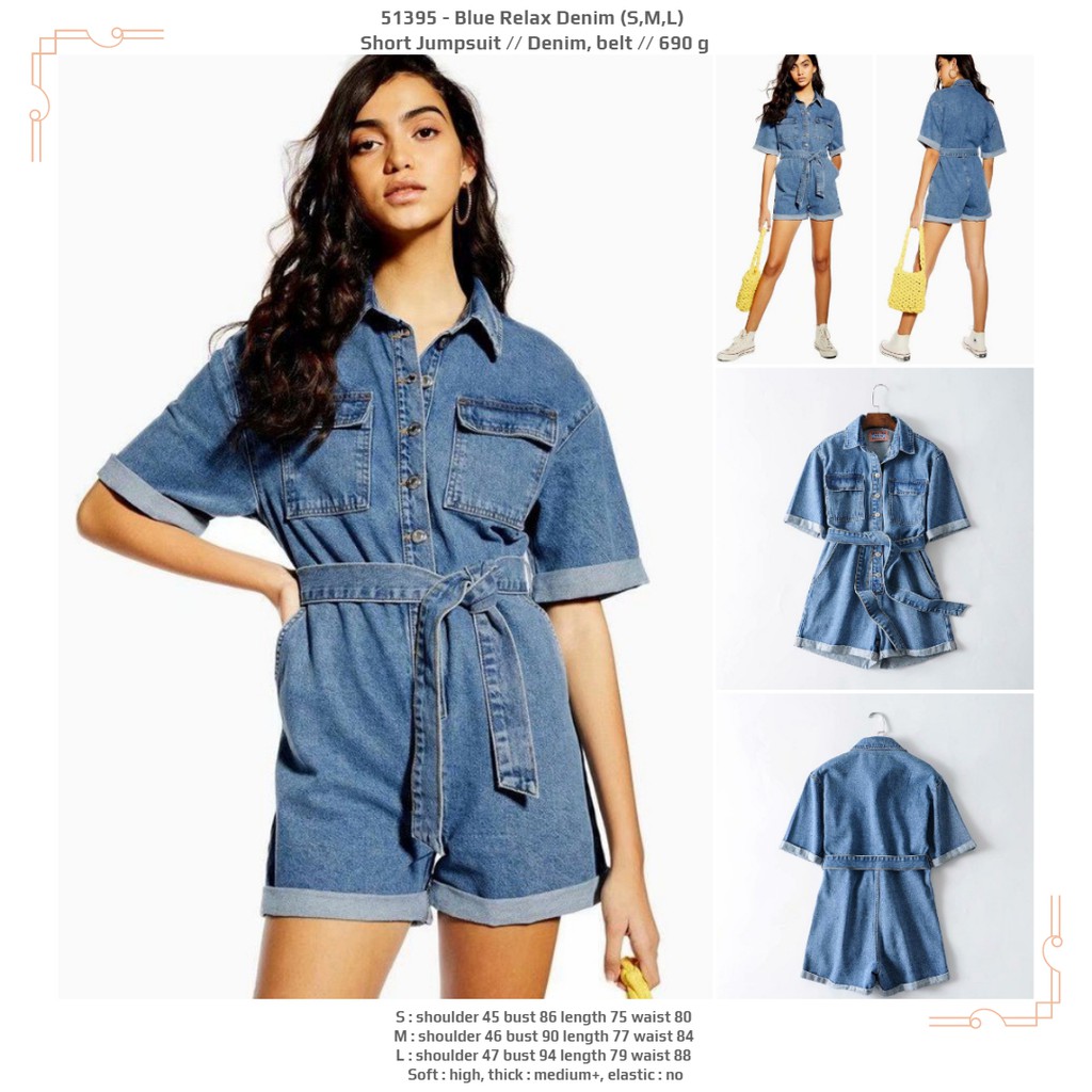 m and s denim jumpsuit