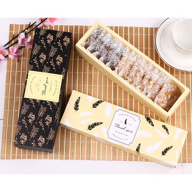 

Box Persegi Panjang Motif Bulu packaging bungkus kado sovenir bingkisa