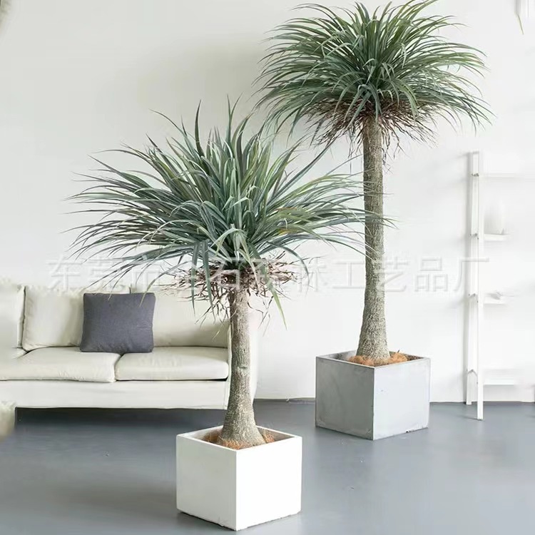 AND / COD / Pohon Palem Hias Palsu Tanaman Nolina Ponytail Palm Plastik Artificial Dekorasi Rumah PBP128