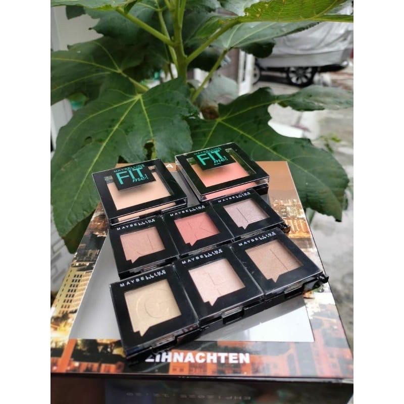 [PER SET] MAYBELINE FIT ME SET LENGKAP EYESHADOW+BLUSHER+POWDER