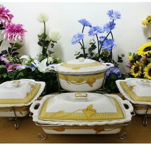 Saji | Set Prasmanan Vicenza Paket Minimalis Food Warmer Vicenza