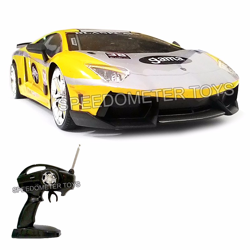 RC Mobil Drift Body Metal Lamborghini Aventador Skala 1/16 Mainan Anak GG8V