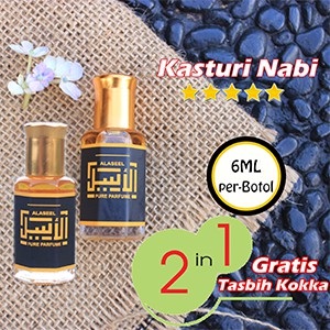 Alaseel Parfum Kasturi Original Minyak Wangi kasturi Bibit Murni Parfum Sholat Non Alkohol
