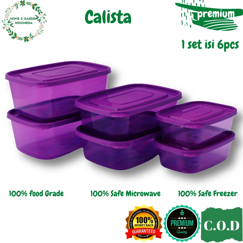 Jual Toples Plastik Calista Set Tempat Kotak Penyimpan Makanan Bumbu