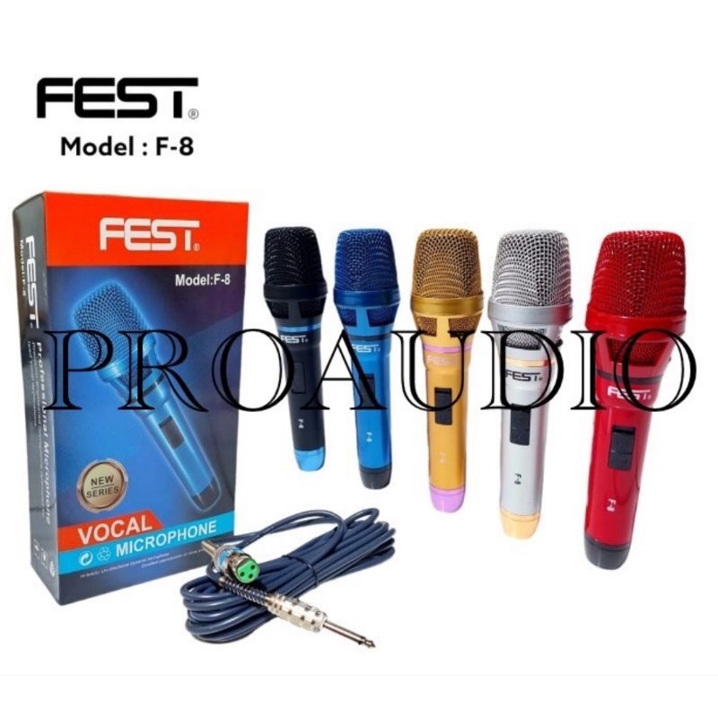 Mic Kabel Microphone Kabel Fest F8 Original