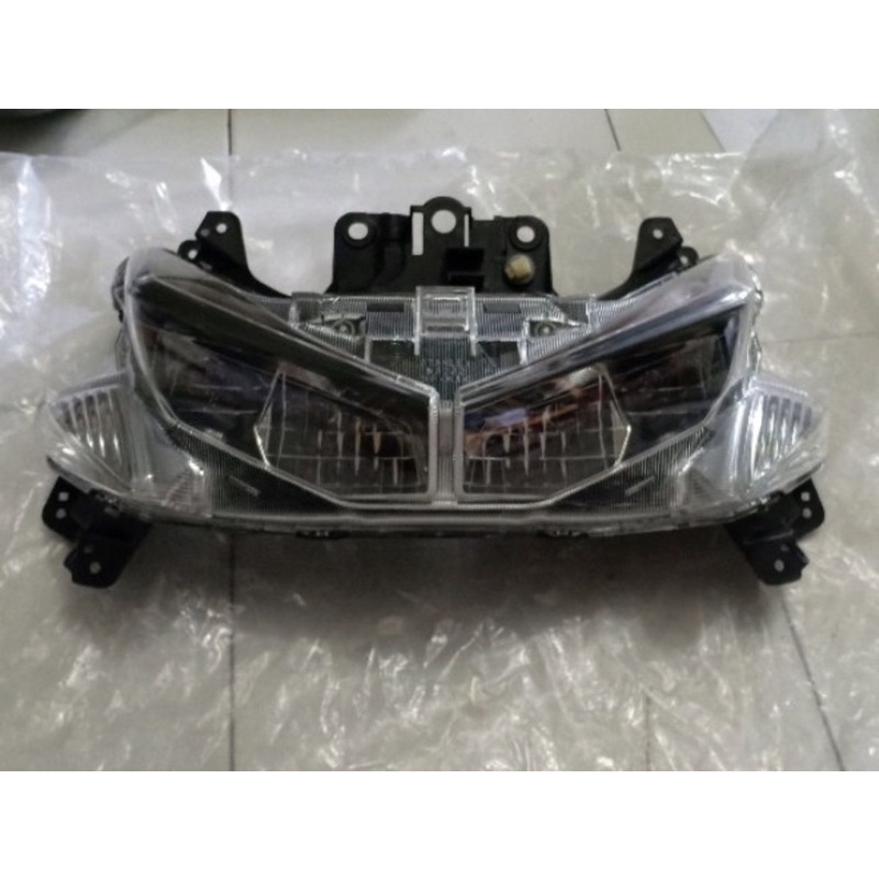 REFLEKTOR LAMPU DEPAN YAMAHA AEROX 155 VVA LAMA PLUS LED MERK WIN