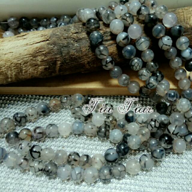 Jual Batu Alam Bulat Corak Petir Mm Shopee Indonesia