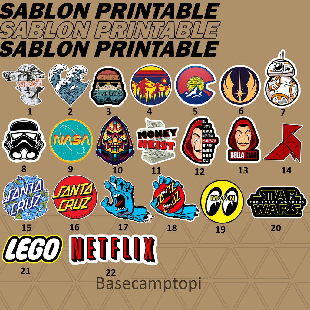 PATCH SABLON LOGO POLYFLEX PREMIUM PRINTABLE AND CUT