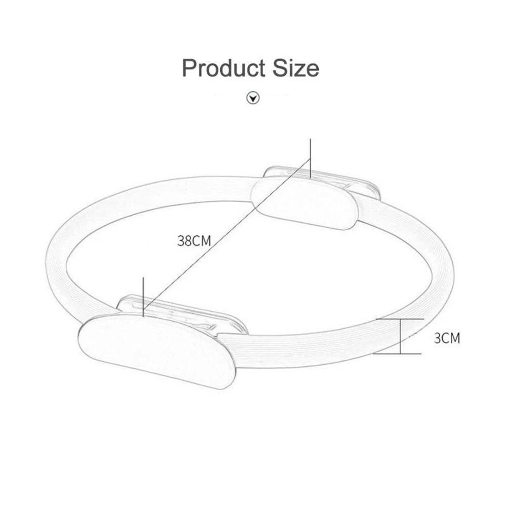 Lanfy Yoga Circles Training Peralatan 38cm Pilatus Peralatan Gym Aksesoris Latihan Rumah Tetap Pas Peralatan Fitness Lingkaran