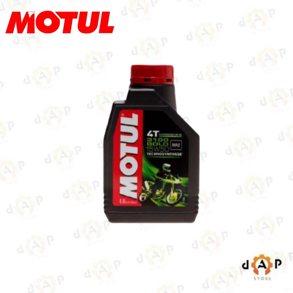 OLI MOTUL 3100 GOLD 15W50 0.8L SYNTHETIC (ORIGINAL) OLI MOTOR BEBEK