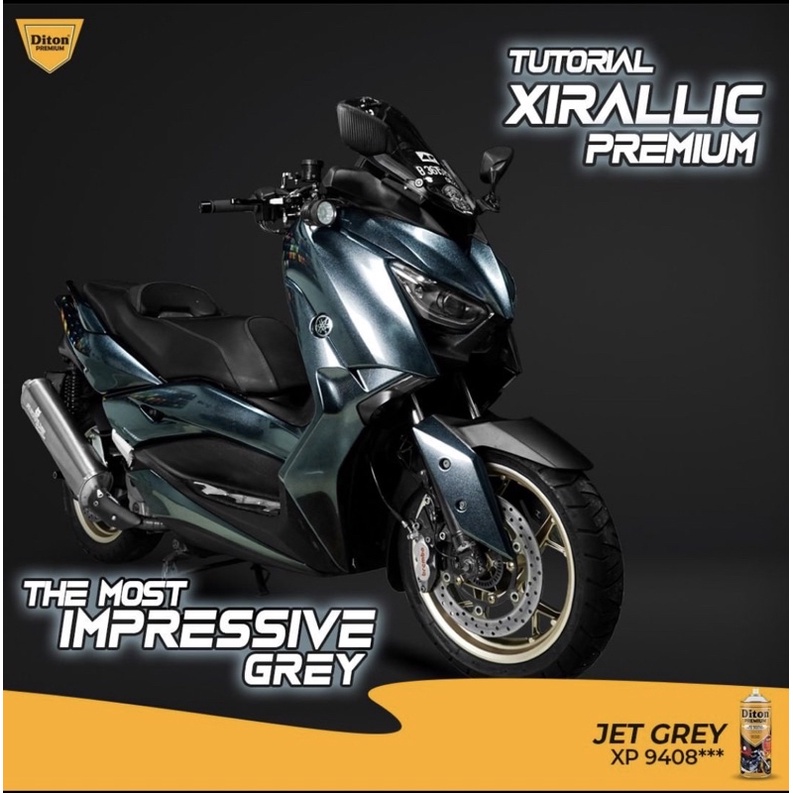 Cat Semprot Diton Premium 400cc Xirallic Series - XP 9408 Jet Grey