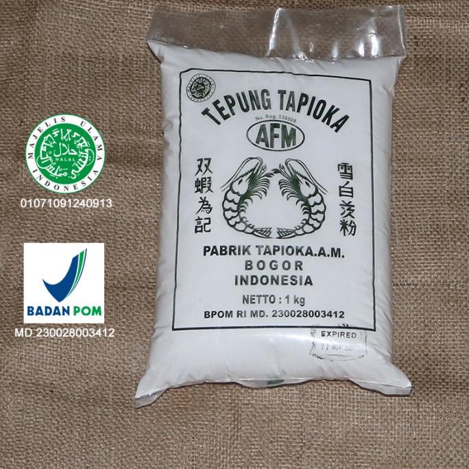 

Tepung Tapioka / Sagu / Aci / Tapioca Flour AFM Cap Dua Udang - 1 KG
