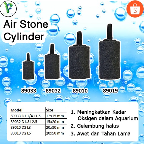 Batu Aerator Airstone Batu Aerasi Airstone Gelembung Sylinder