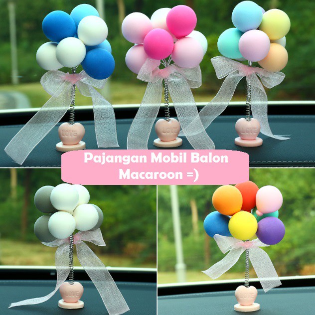 NEW Pajangan Mobil BALON PER PASTEL MACAROON Series