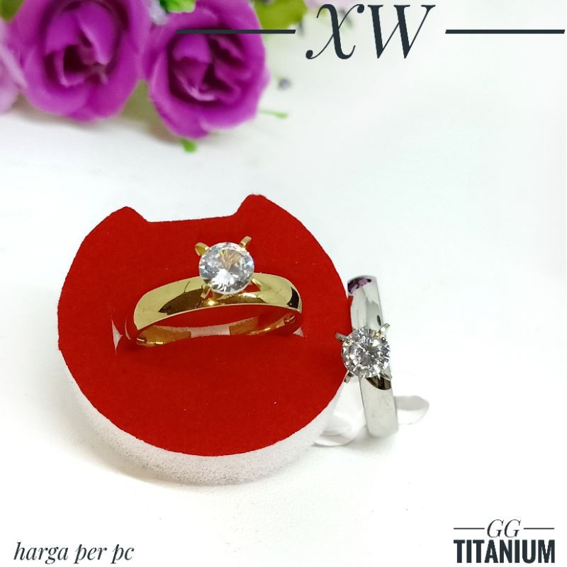 Cincin Titanium Gold/Silver CC629/CC630