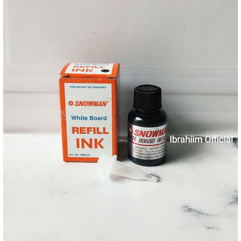 REFILL SPIDOL SNOWMAN BROADMAKER REFILL SPIDOL SNOWMAN WHITE BOARD MAKER REFILL INK