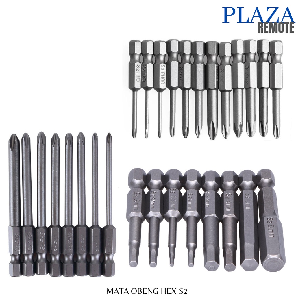 MATA OBENG HEX 1/4&quot; INCH SHANK S2 BAJA STAINLESS