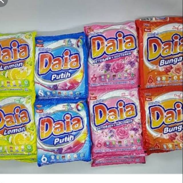 

Daia bubuk per renceng isi 6 sachet