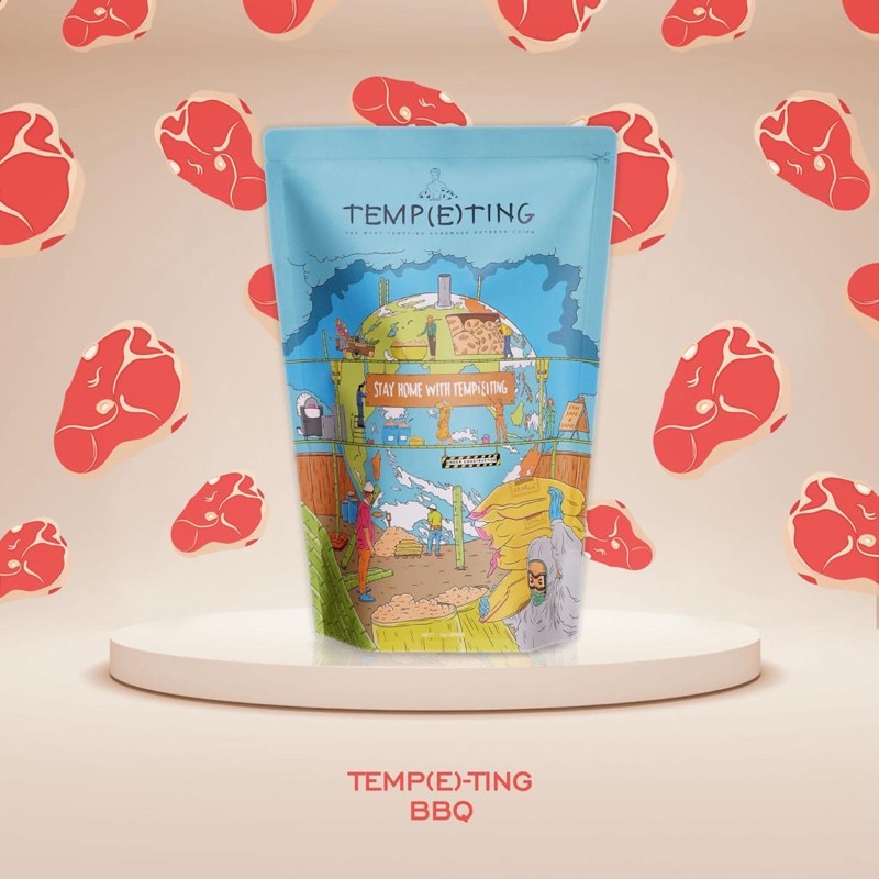

TEMP(E)-TING Keripik Tempe Sagu - BBQ