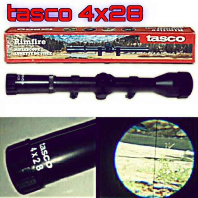 TEROPONG TASCO 4X28 I TELESCOPE I KEKER I SENAPAN