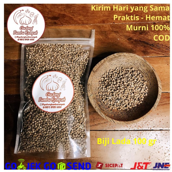 

%42› Biji Lada Utuh 100 gr Rempah Bumbu Dapur Super aneka bumbu ulek