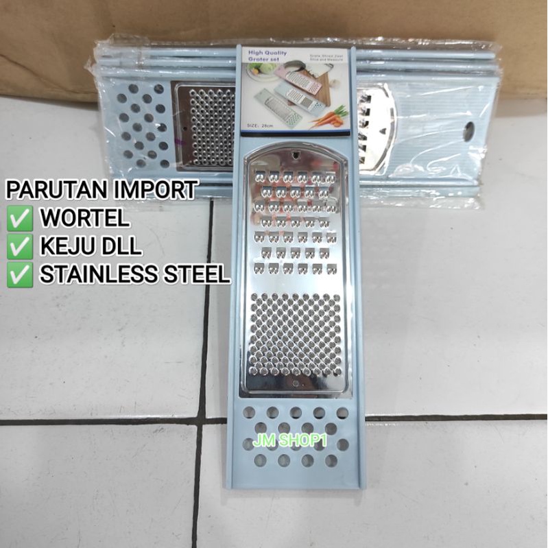 PARUTAN IMPORT STAINLESS STEEL SERBAGUNA UNTUK WORTEL KEJU DLL