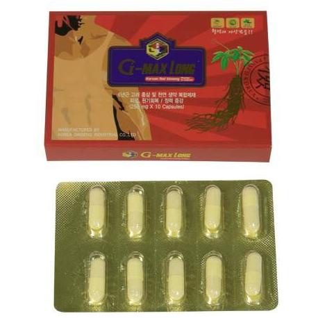 .........] Jamu Herbal Sehat Pria - G-Max Long Ginseng Merah Korea 10 Capsules
