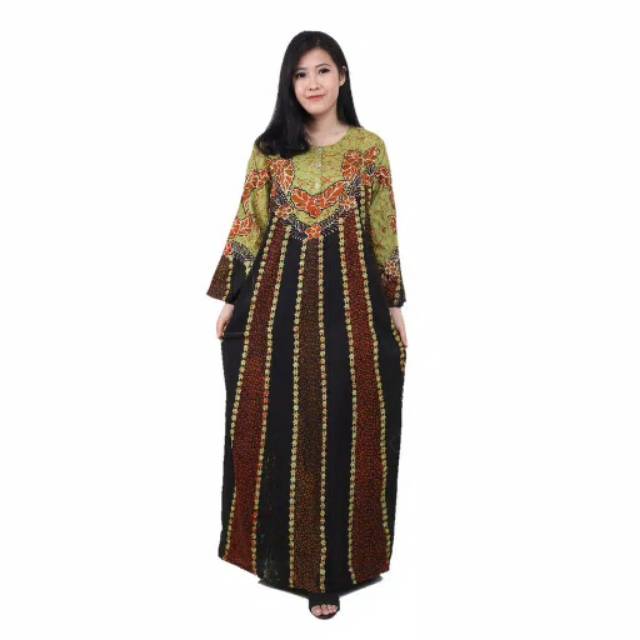 Longdress gamis rumahan daster batik